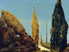 Solitary Tree and Married Trees by Max Ernst