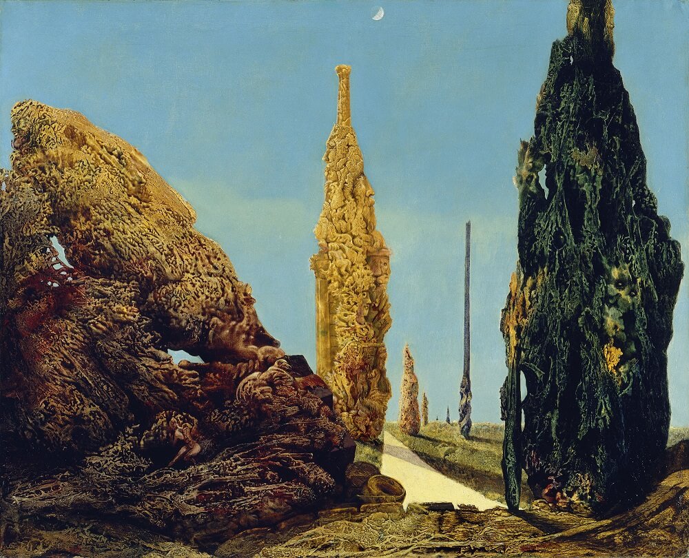 Solitary Tree and Married Trees, 1940 - by Max Ernst