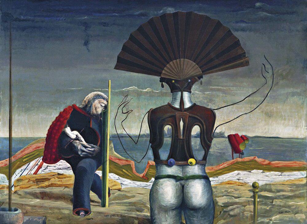 Woman, Old Man and Flower, 1923 - by Max Ernst