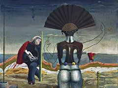 Woman, Old Man and Flower by Max Ernst